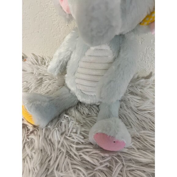 Make Believe Ideas Plush Elephant Crinkles, Rattles- Ribbon Sensory Stuffed SOFT - Picture 3 of 6